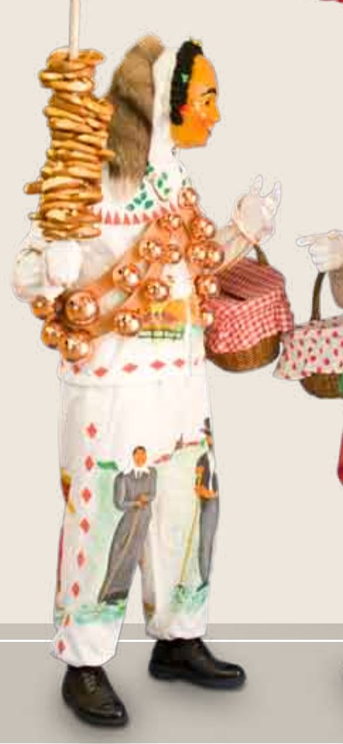 Der Waldmössinger Hansel mit Korb und Brezelstange
